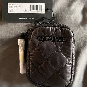 NWT MZ WALLACE black Metro Link Pouch